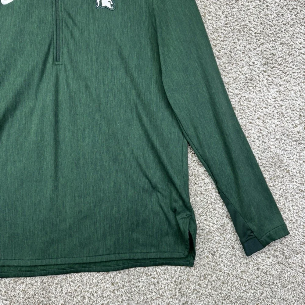 Michigan State Spartans Quarter Zip Pullover Mens Large Nike Performance Stretch